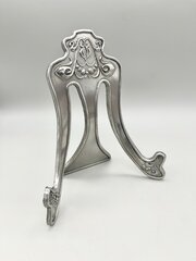 Vintage Pewter Plate / Picture Stand, C.1970s/80s