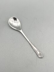 Vintage Silver Mustard Spoon, S.J. Rose, 1985