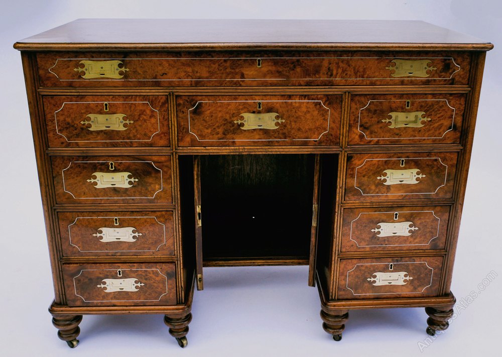 Small Antique Campaign Desk In Teak Amboyna Antiques Atlas Photos Small Antique Campaign Desk
