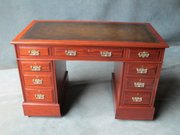 A Super Victorian Mahogany Pedestal Desk