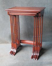 An Edwardian Nest Of Quartetto Mahogany Tables