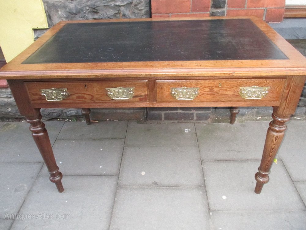 Victorian Pine Writing Table Antiques Atlas Victorian Pine Writing Table