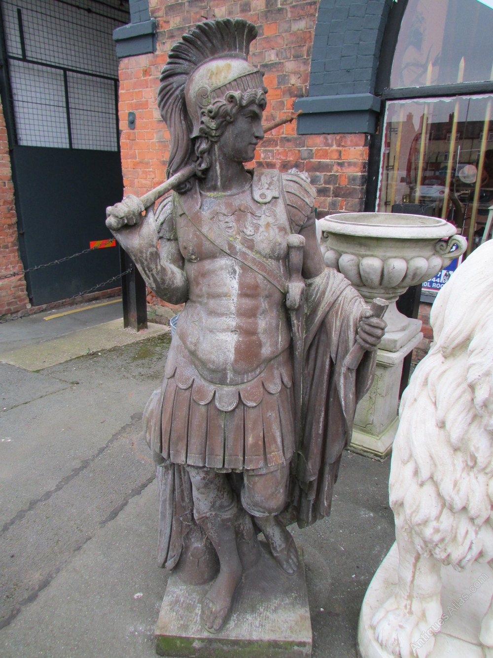 Antiques Atlas - A Pair Of Centurion Roman Statues.