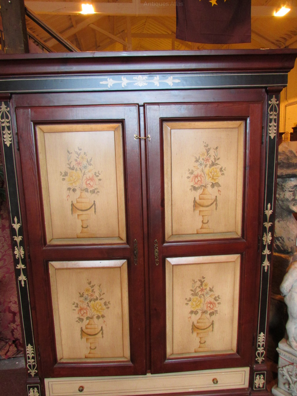 Antiques Atlas French Style Linen Press Food Cupboard.