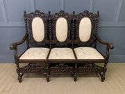 19th Century Carolean Style Walnut Settee