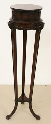 Adams Style Mahogany Torchere Or Stand