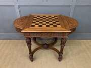 Anglo-Indian Rosewood Chess Top Table