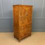 Burr Walnut Linen Press