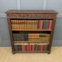 Carved Oak Open Bookcase