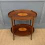 Edwardian Inlaid Mahogany 2 Tier Table