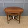 Edwardian Walnut Oval Occasional Table