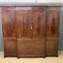 Georgian Inlaid Mahogany Compactum Wardrobe