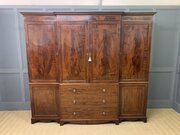 Georgian Inlaid Mahogany Compactum Wardrobe