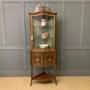 Inlaid Mahogany Corner Cabinet