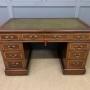 Inlaid Mahogany Pedestal Desk