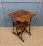 Inlaid Rosewood Occasional Table