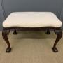 Large Mahogany Chippendale Style Stool