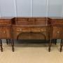 Large Regency Inlaid Flame Mahogany Sideboard