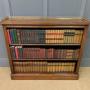 Late Victorian Walnut Open Bookcase