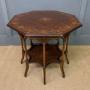 Octagonal Inlaid Mahogany Occasional Table