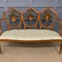 Painted Satinwood Settee