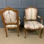 Pair Armchairs  Fauteuils