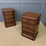Pair of Large Victorian Mahogany Bedside Chests