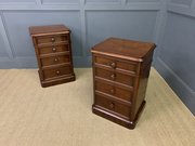Pair Of Large Victorian Mahogany Bedside Chests