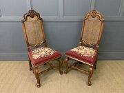 Pair Of William And Mary Chairs By Waring & Gillow