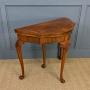 Queen Anne Style Burr Walnut Card Table