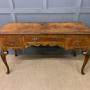 Queen Anne Style Burr Walnut Side Table