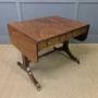 Regency Ebony Inlaid Mahogany Sofa Table