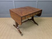 Regency Ebony Inlaid Mahogany Sofa Table