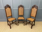 Set Of 3 Carolean Style Chairs