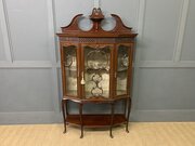 Victorian Carved Mahogany Display Cabinet