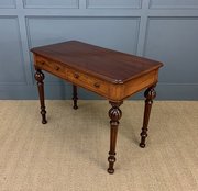 Victorian Mahogany 2 Drawer Side Table