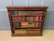 Victorian Mahogany Open Bookcase