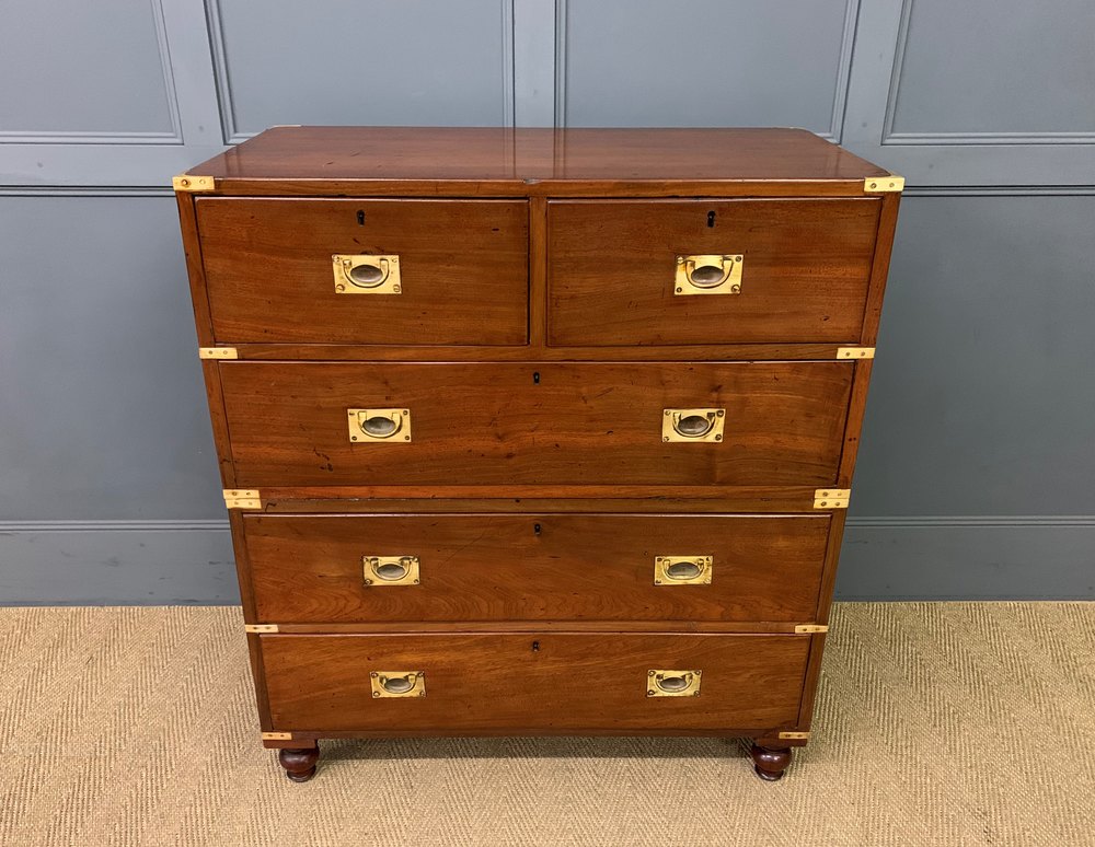 Victorian Walnut Military Chest Of Drawers Antiques Atlas