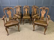 Waring & Gillow Set Of 8 Queen Anne Style Chairs