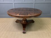 William IV Rosewood Loo Table