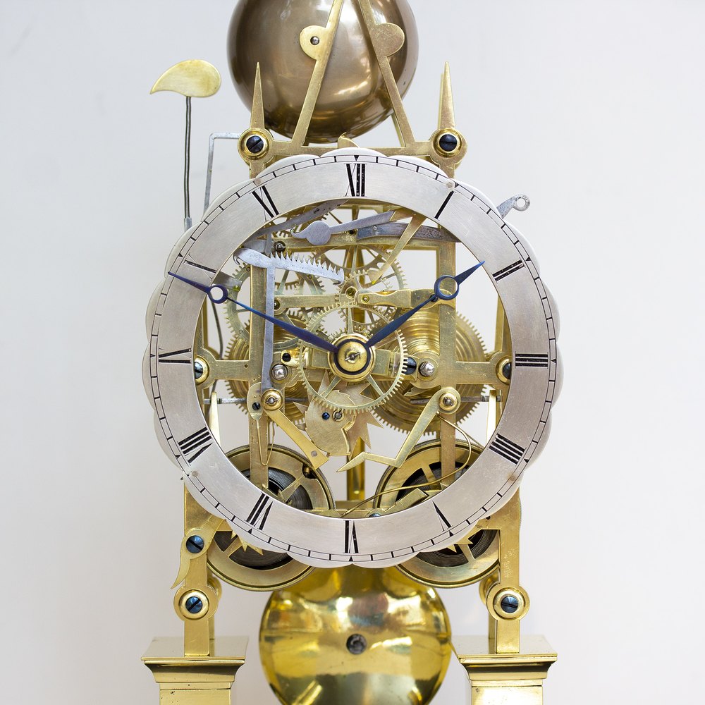 Antiques Atlas Antique Striking Fusee Skeleton Clock