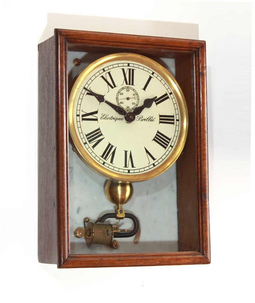 Antiques Atlas Brillié Electric Wall Clock
