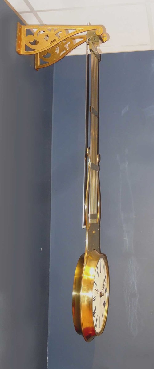 Antiques Atlas Double Dial Swinging Pendulum Clock