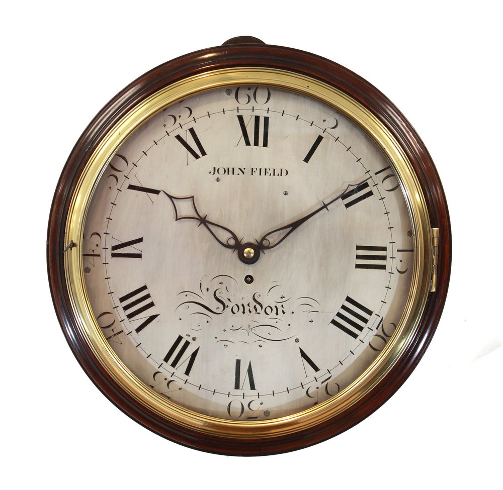 Antiques Atlas Large Verge Dial Clock, John Field Of London