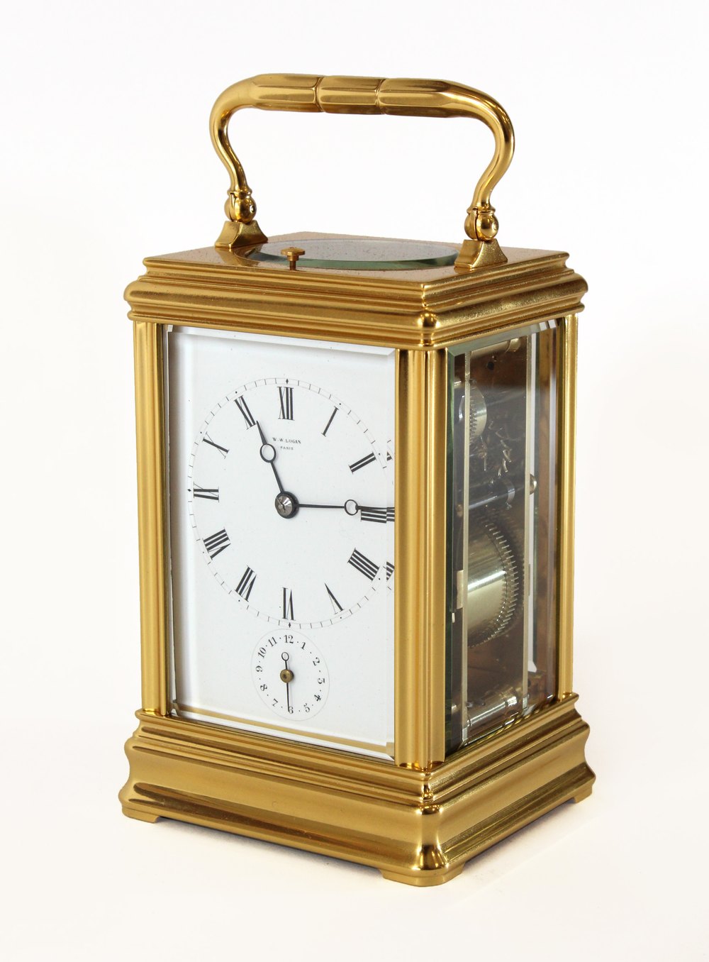 Antiques Atlas Gilded Strike Repeat Carriage Clock By Drocourt
