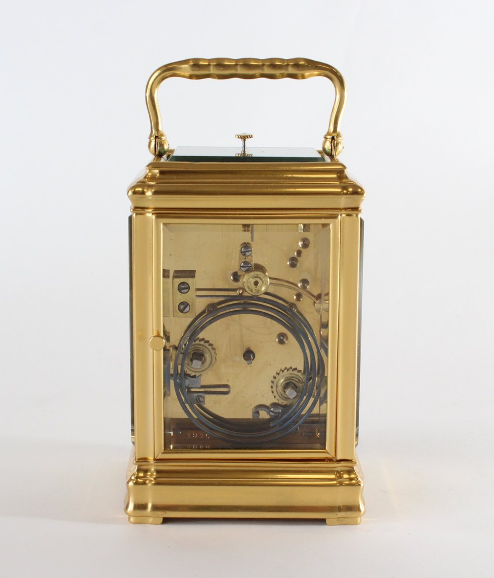 Antiques Atlas Gilded Striking Repeating Carriage Clock
