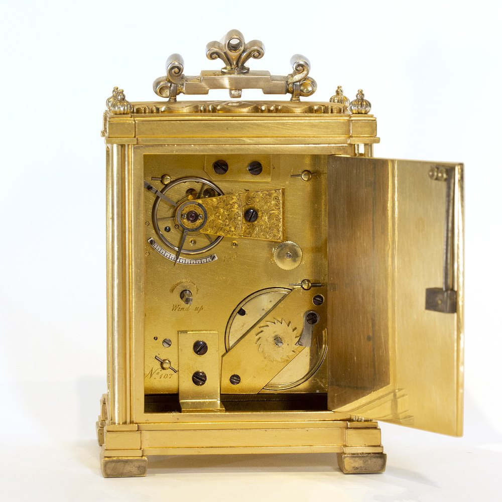 Antiques Atlas Miniature English Fusee Carriage Clock
