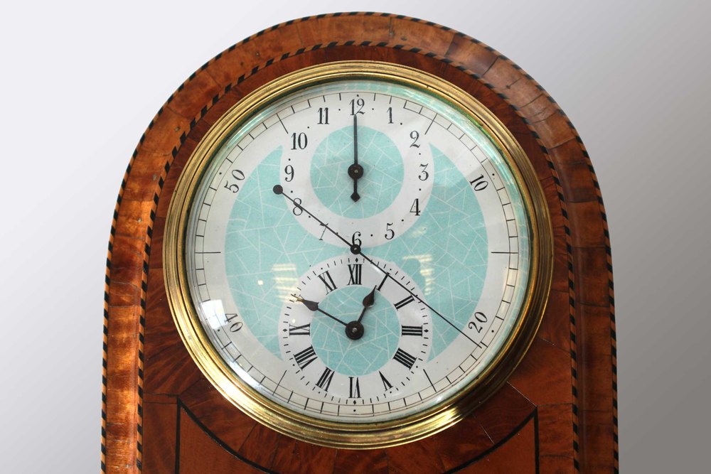 Antiques Atlas Satinwood Antique Alarm Clock With Regulator Dial,