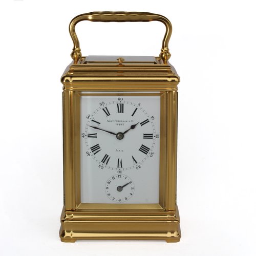Antiques Atlas Strike Repeat Alarm Carriage Clock By Drocourt For Frodsham Strike Repeat Alarm Carriage Clock, Carriage Alarm Clock
