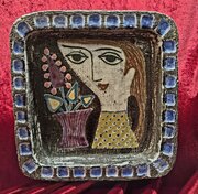 1950s Mari Simmulson Ceramic Dish